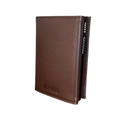 Проследимият кожен портфейл EP302 с RFID защита